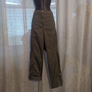 Chico's Green Ankle Cropped Pants